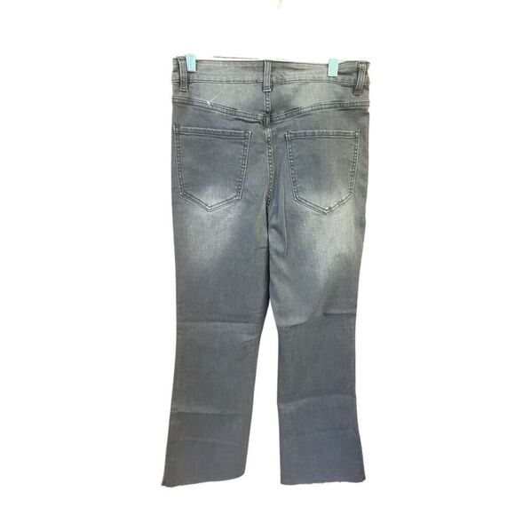 Forever 21 Womans Button Fly Cut Off Jeans Sz 29W Gray NWT - Picture 2 of 10